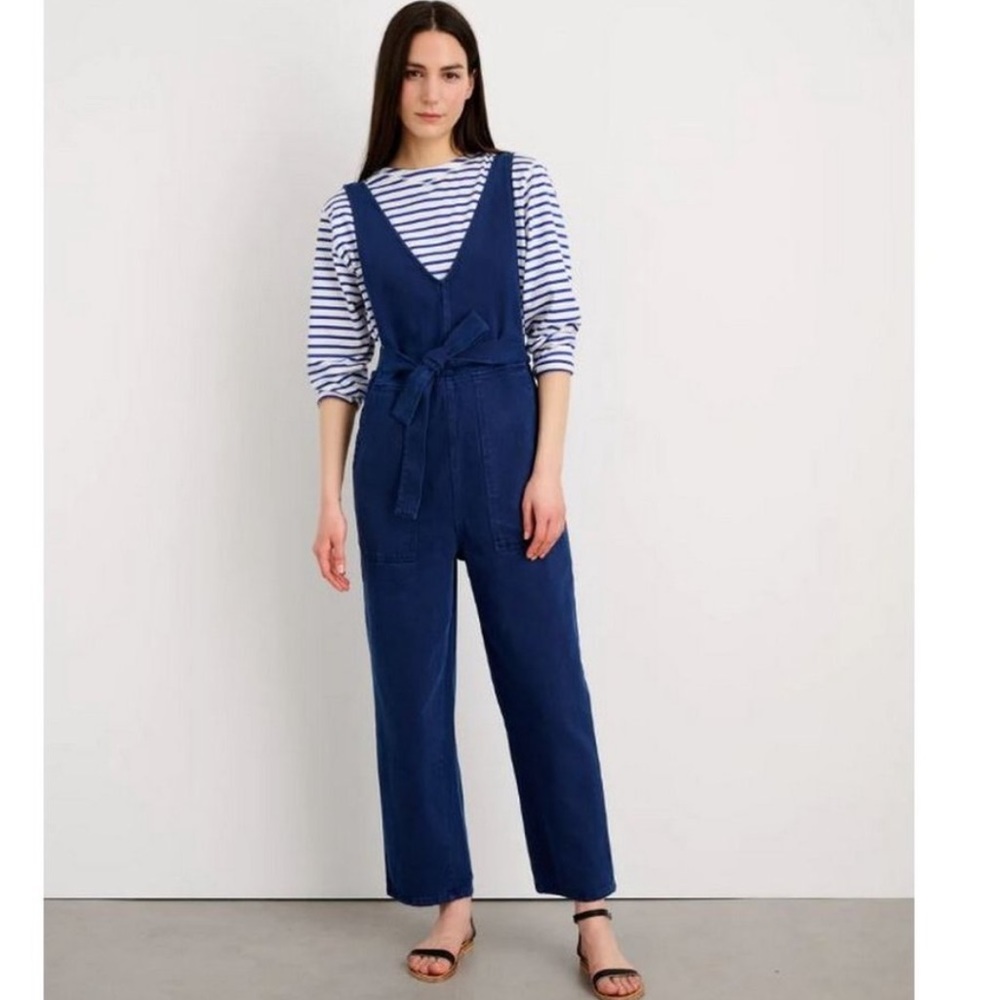 Alex Mill Ollie Overall Jumpsuit Blue 100% Cotton Size XS